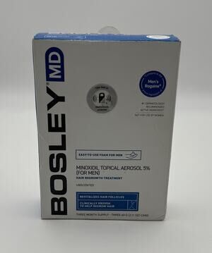 Bosley MD Men's Regrowth Spray Treatment - 3 month supply 5% Minoxidil 2 Fl oz.